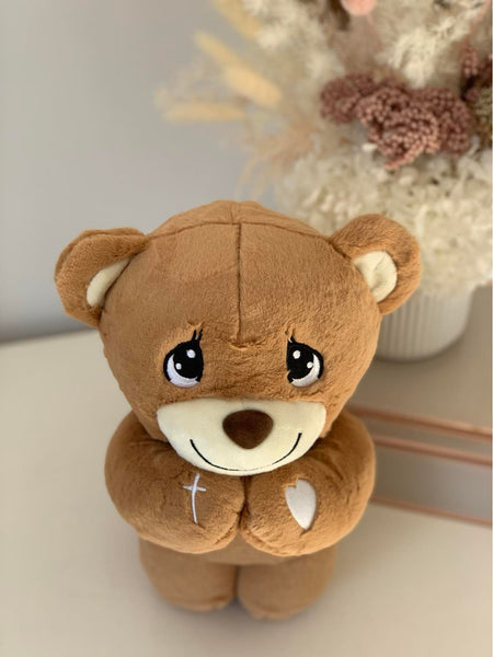 My Prayer Bear in a Personalised Gift Box - madamsousouevents