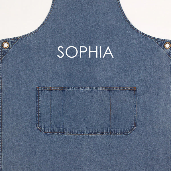 Personalised Denim Apron