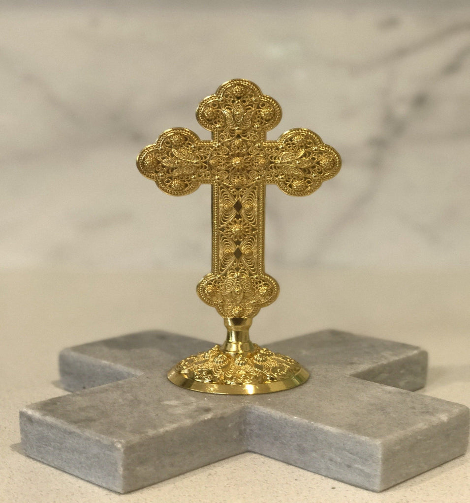 ORNATE METAL CROSS - madamsousouevents