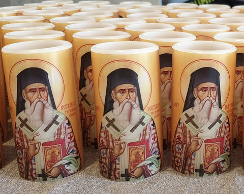 St Nectarios Led Candle