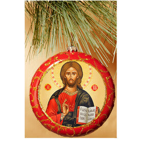 Χριστουγεννιάτικο στολίδι εικόνας Χριστός ο δάσκαλος