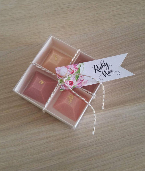CHOCOLATE PYRAMID BONBONIERE  x 10 boxes - madamsousouevents 