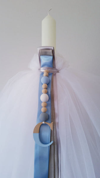 THE CHRISTOS CHRISTENING CANDLE - ORTHODOX - madamsousouevents 