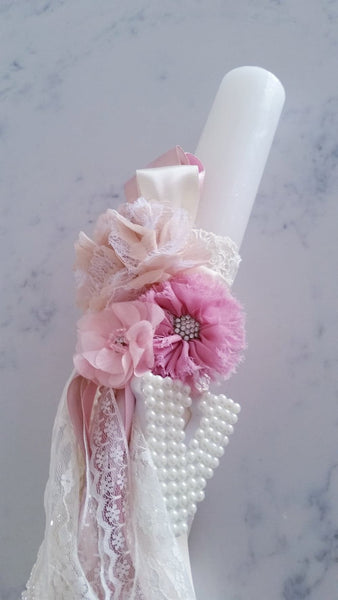 THE VASILIKI CHRISTENING CANDLE - ORTHODOX - madamsousouevents 