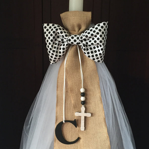 CHRISTENING CANDLE - ORTHODOX - madamsousouevents 