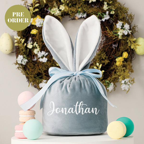 Velvet Bunny Easter Bag Personalised - madamsousouevents 