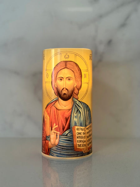 FLAMELESS ICON CANDLE - PANAGIA - madamsousouevents 