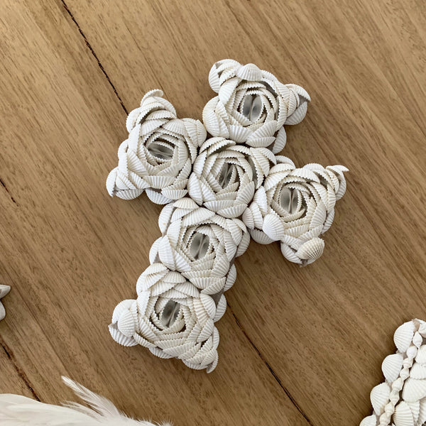 White Shell Cross - Small - madamsousouevents 
