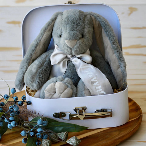 Plush Bunny - Personalised with Name - madamsousouevents 