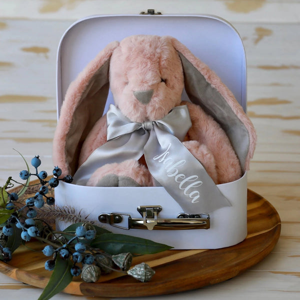 Plush Bunny - Personalised with Name - madamsousouevents 