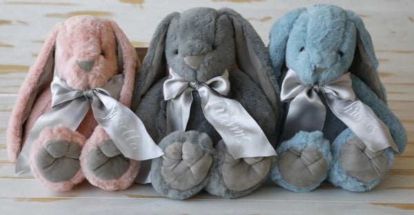 Plush Bunny - Personalised with Name - madamsousouevents 