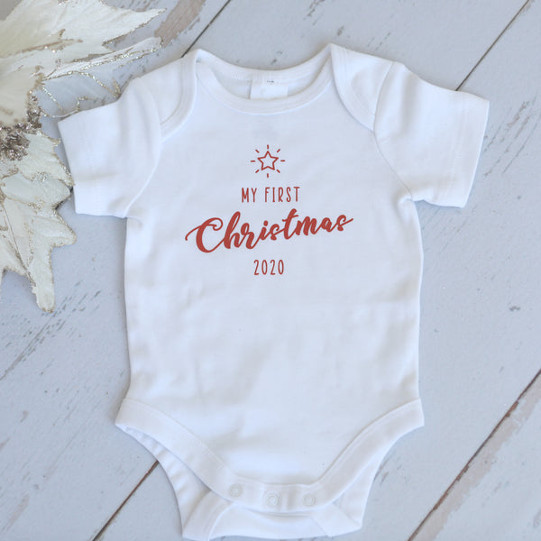 My First Christmas Baby Onesie 2022 - madamsousouevents 