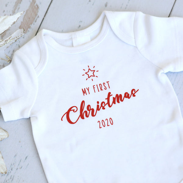 My First Christmas Baby Onesie 2022 - madamsousouevents 