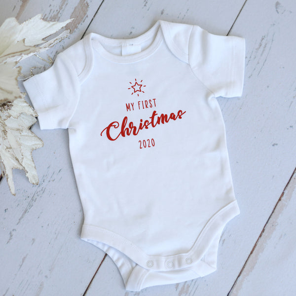 My First Christmas Baby Onesie 2022 - madamsousouevents 