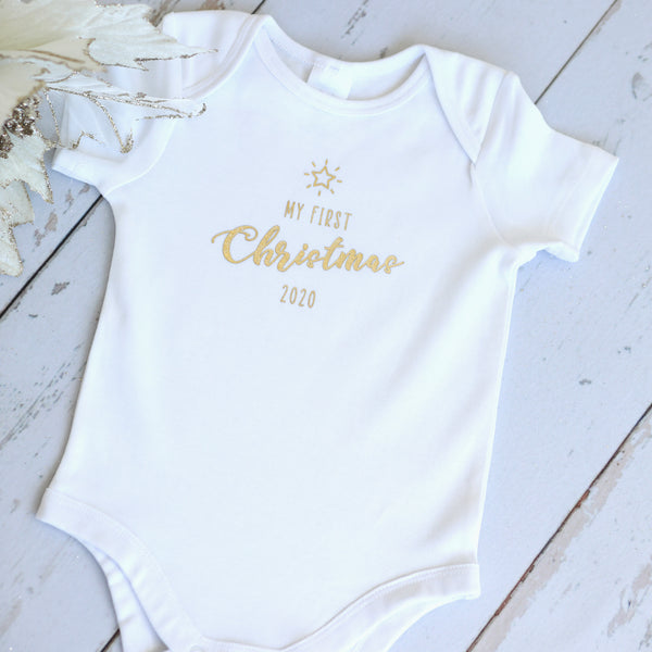 My First Christmas Baby Onesie 2022 - madamsousouevents 