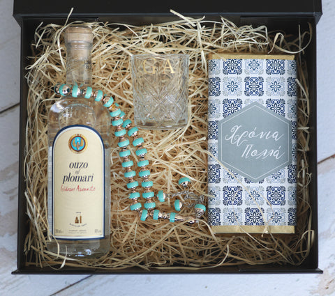 Ouzo Personalised Gift Box - madamsousouevents 