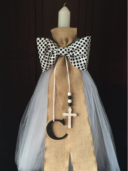 CHRISTENING CANDLE - ORTHODOX - madamsousouevents 