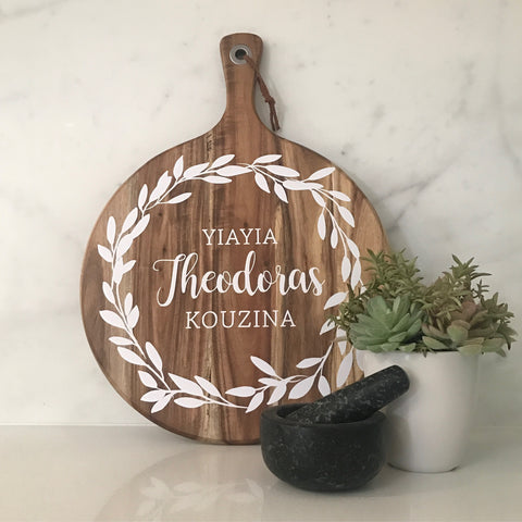 Personalised chopping board - madamsousouevents 